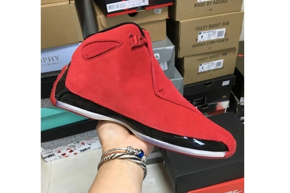 JORDAN 18“ AIR AA2494-601 AA2494-601 RED SUEDE” 0426